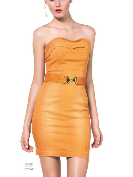 vestido c/cinto